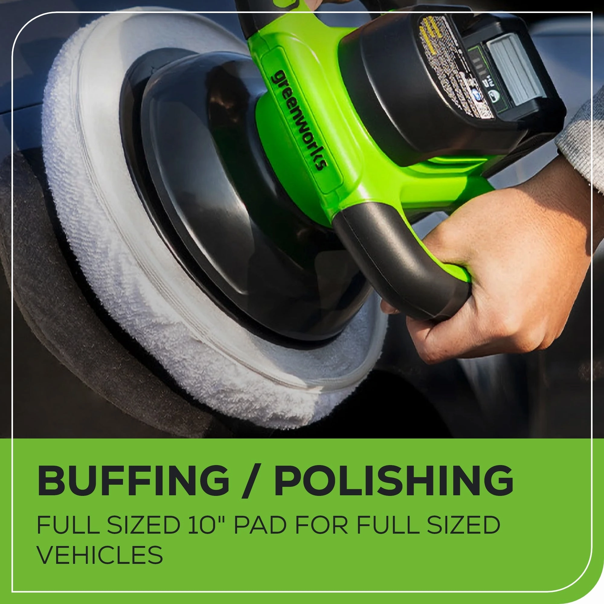 24V 10 Cordless Battery Buffer & Polisher (Tool Only)