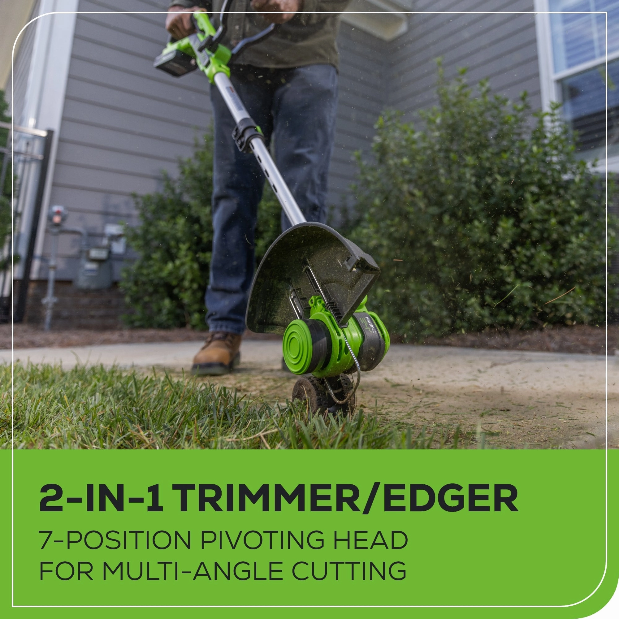 24V 12 Cordless Battery String Trimmer & Edger (Tool Only)