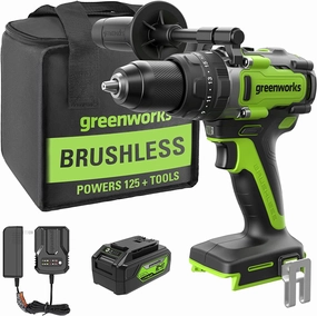 24V 1/2 1240 in/lbs Hammer Drill w/ 4.0Ah Battery & Charger