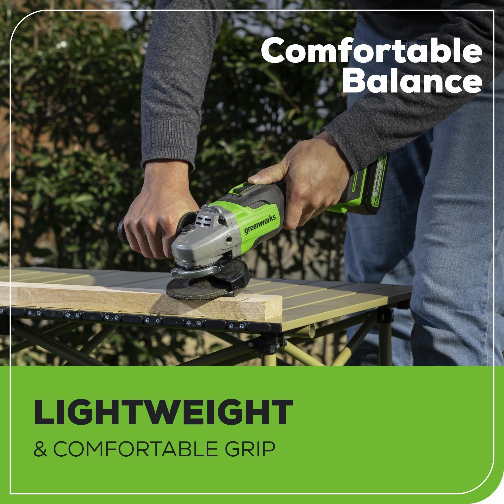24V 4.5 Cordless Battery Angle Grinder (Tool Only)