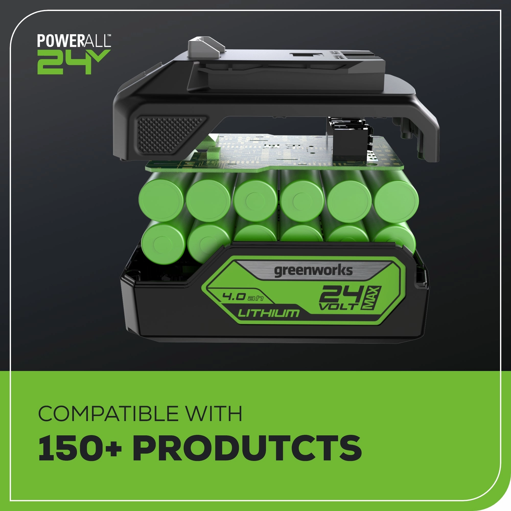 24V 4.5 Cordless Battery Brushless Angle Grinder w/ 4.0Ah USB Battery & Charger