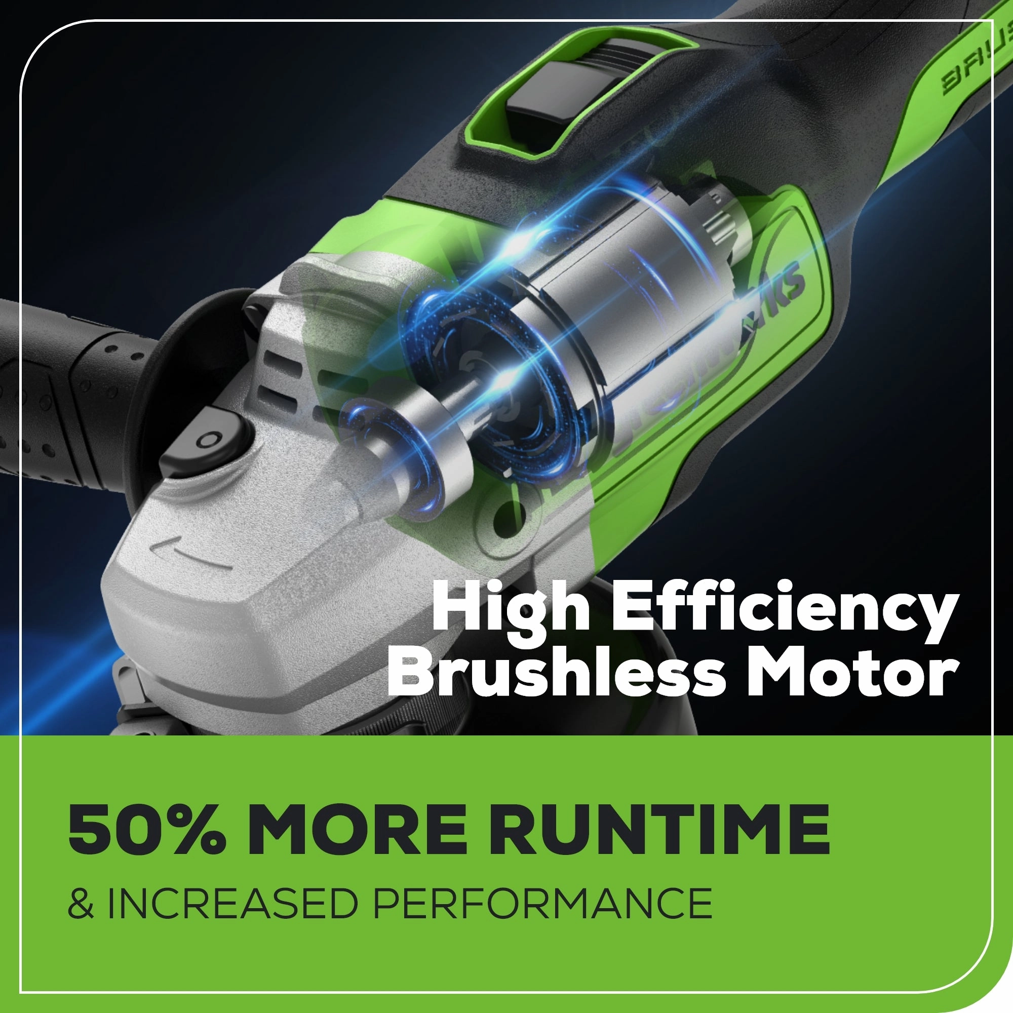 24V 4.5 Cordless Battery Brushless Angle Grinder w/ 4.0Ah USB Battery & Charger