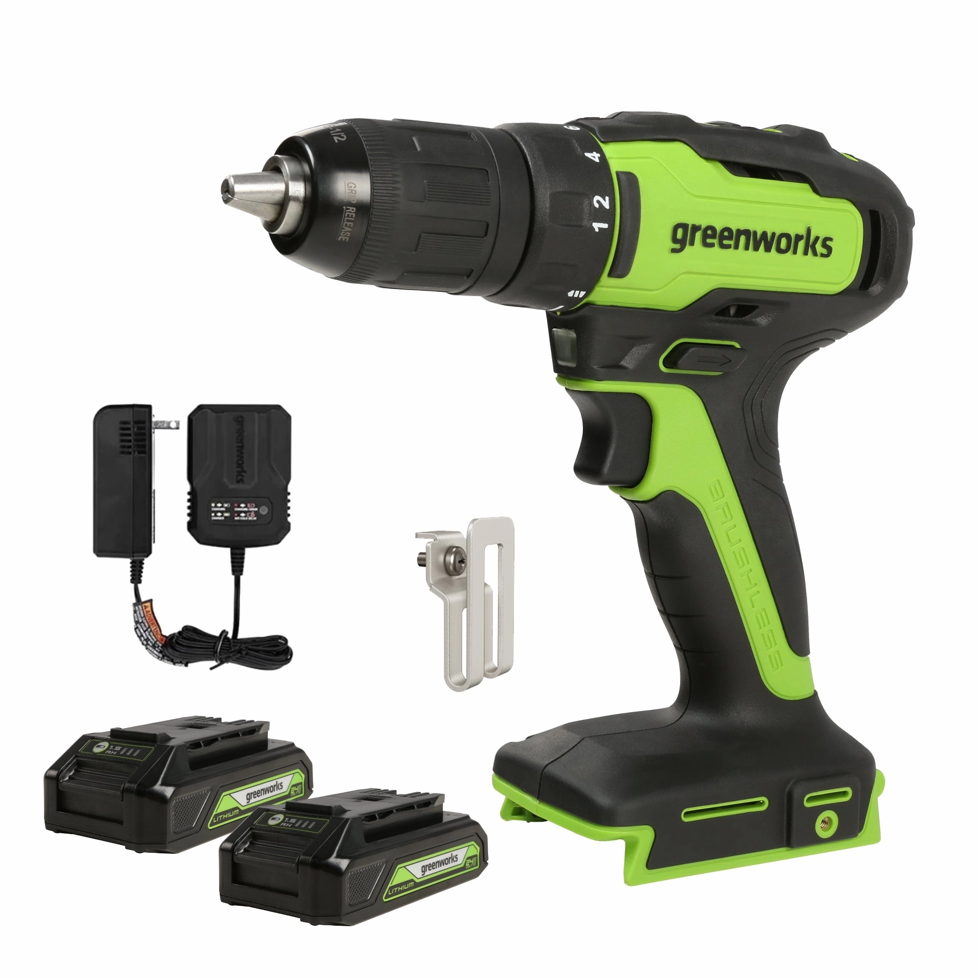 24V 5-Tool Power Tool Combo Kit w/ (1) 2.0Ah. (1) 4.0Ah Battery & Charger
