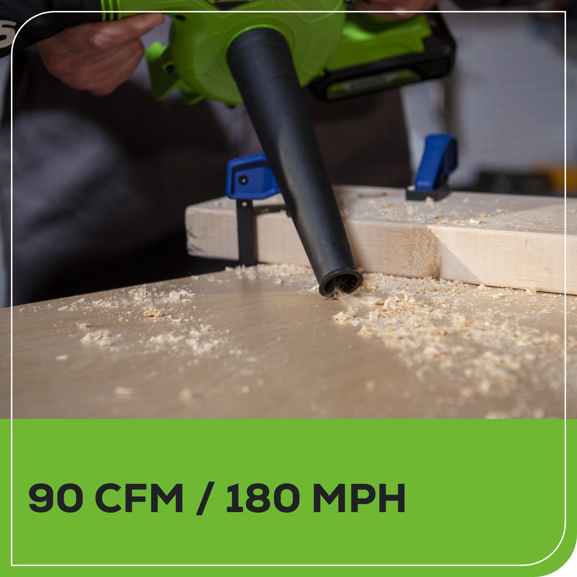 24V 90 CFM Cordless Battery Shop Blower & Vacuum (Tool Only)