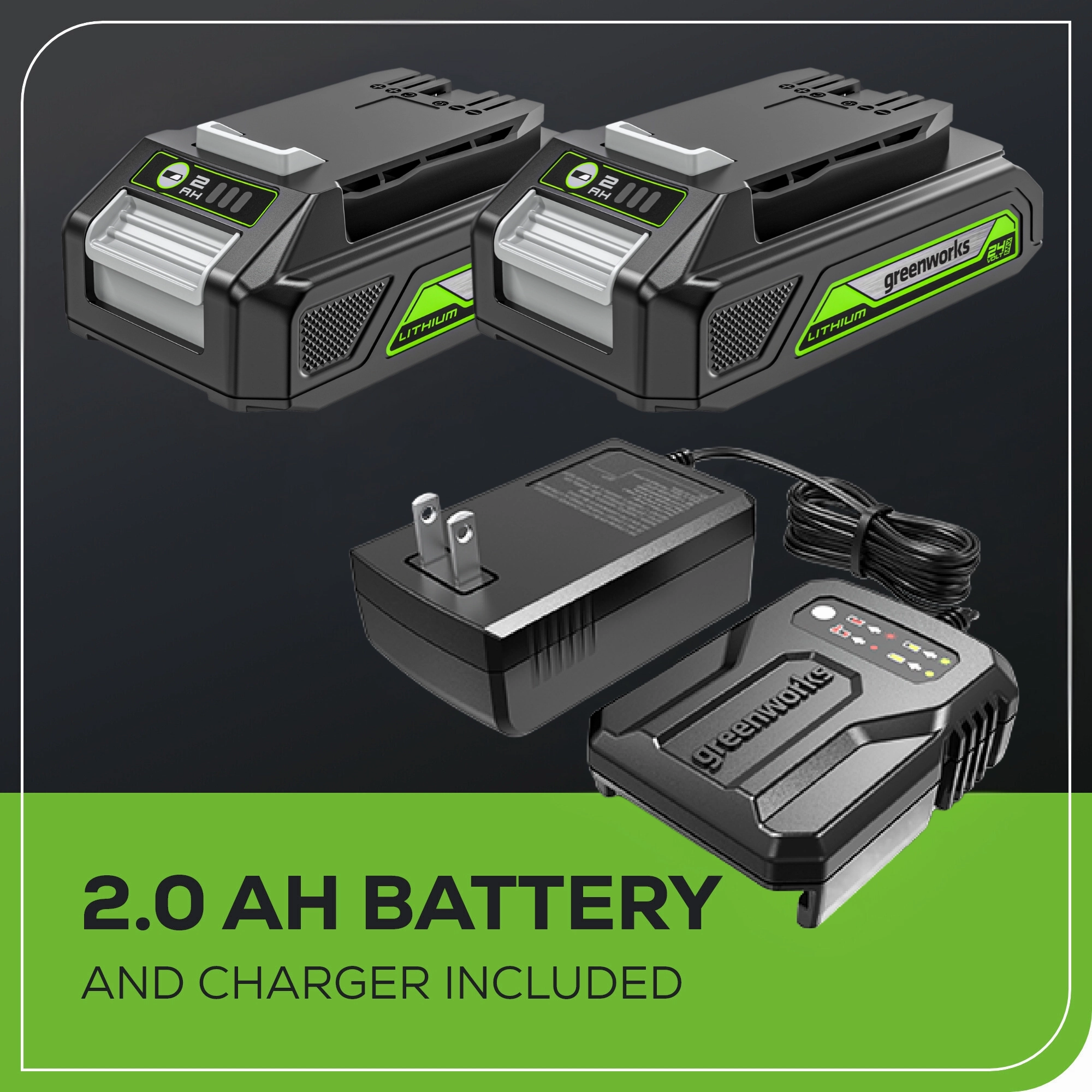 24V Brushless 1/2 310 in/lbs Drill / Driver w/ (2) 2.0Ah Batteries and Charger
