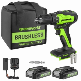 24V Brushless 1/2 310 in/lbs Drill / Driver w/ (2) 2.0Ah Batteries and Charger