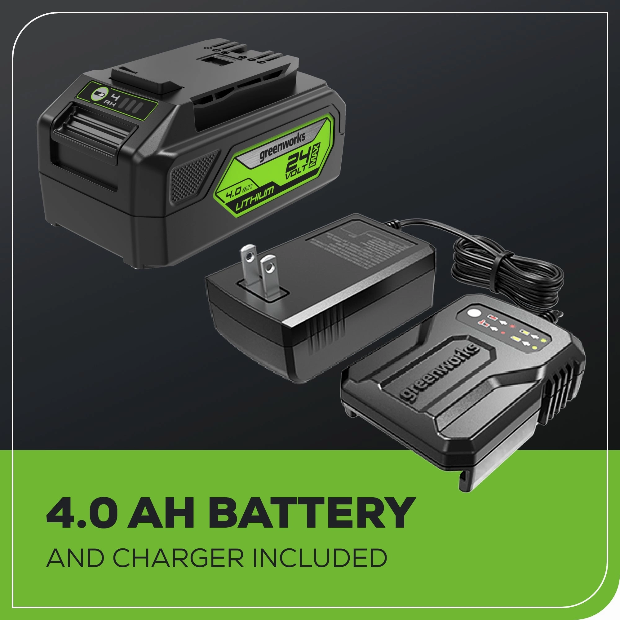 24V Cordless Battery 1/2 800 in/lbs Drill Driver w/ 4.0Ah USB Battery & Charger