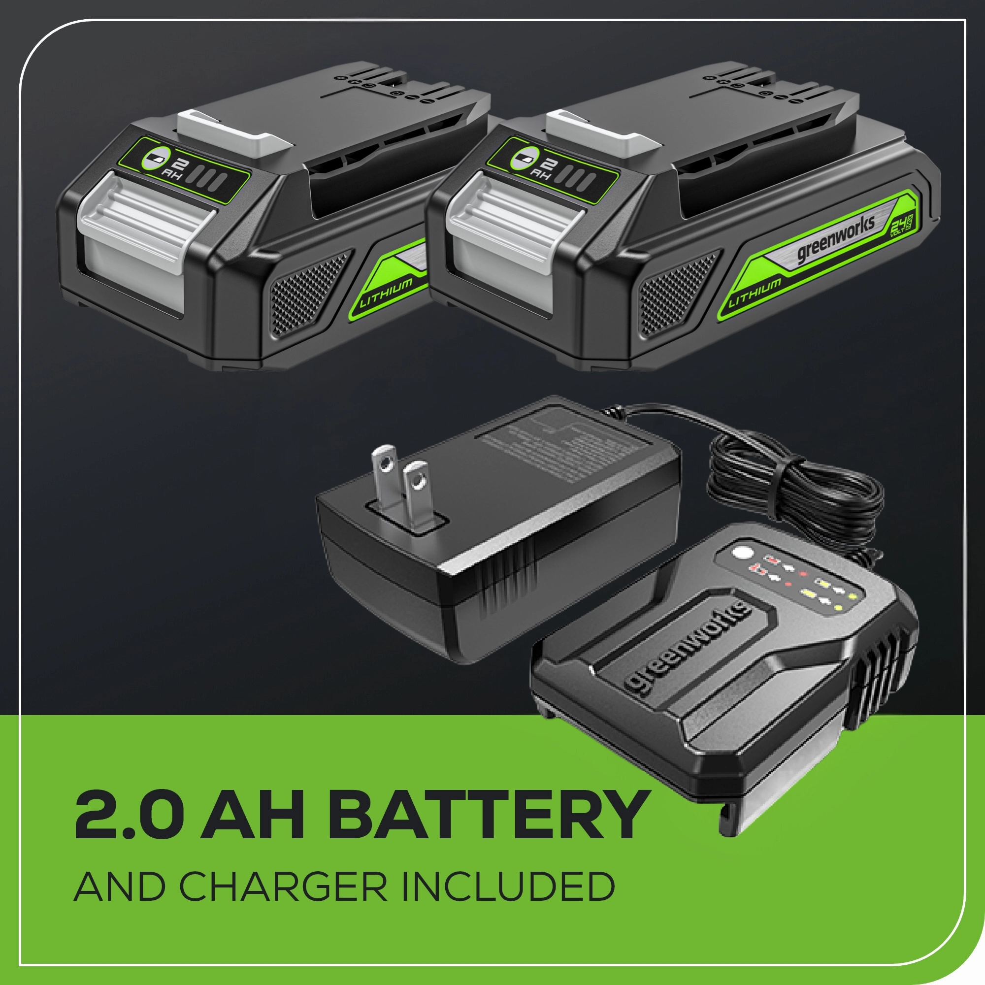 24V Cordless Battery Drill. Impact Driver & Jig Saw 3PC Combo Kit w/ (2) 2.0Ah Batteries & Charger
