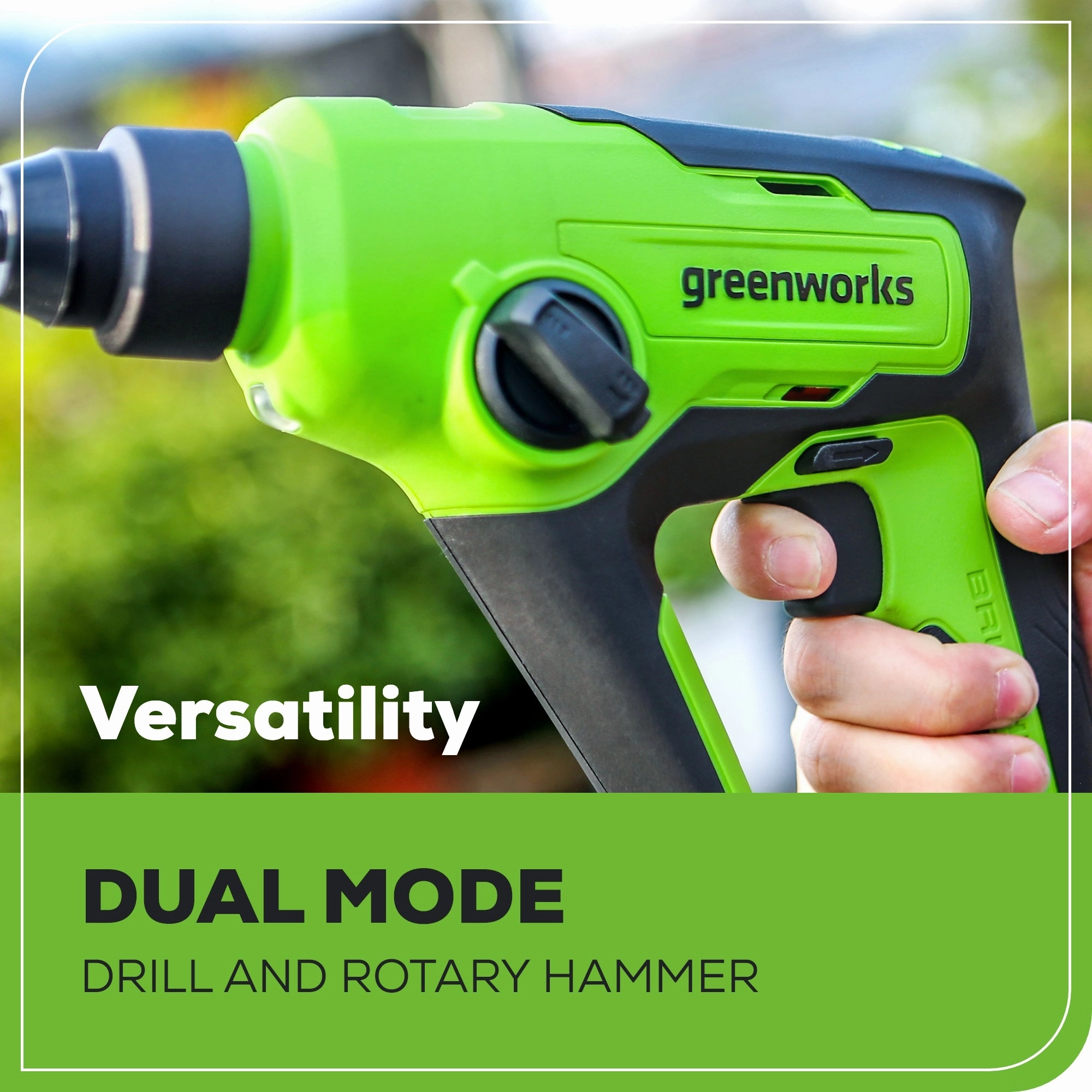 24V SDS 1.2J Brushless Rotary Hammer Drill & (3) 6 Drill Bits w/ 4.0Ah Battery and Charger