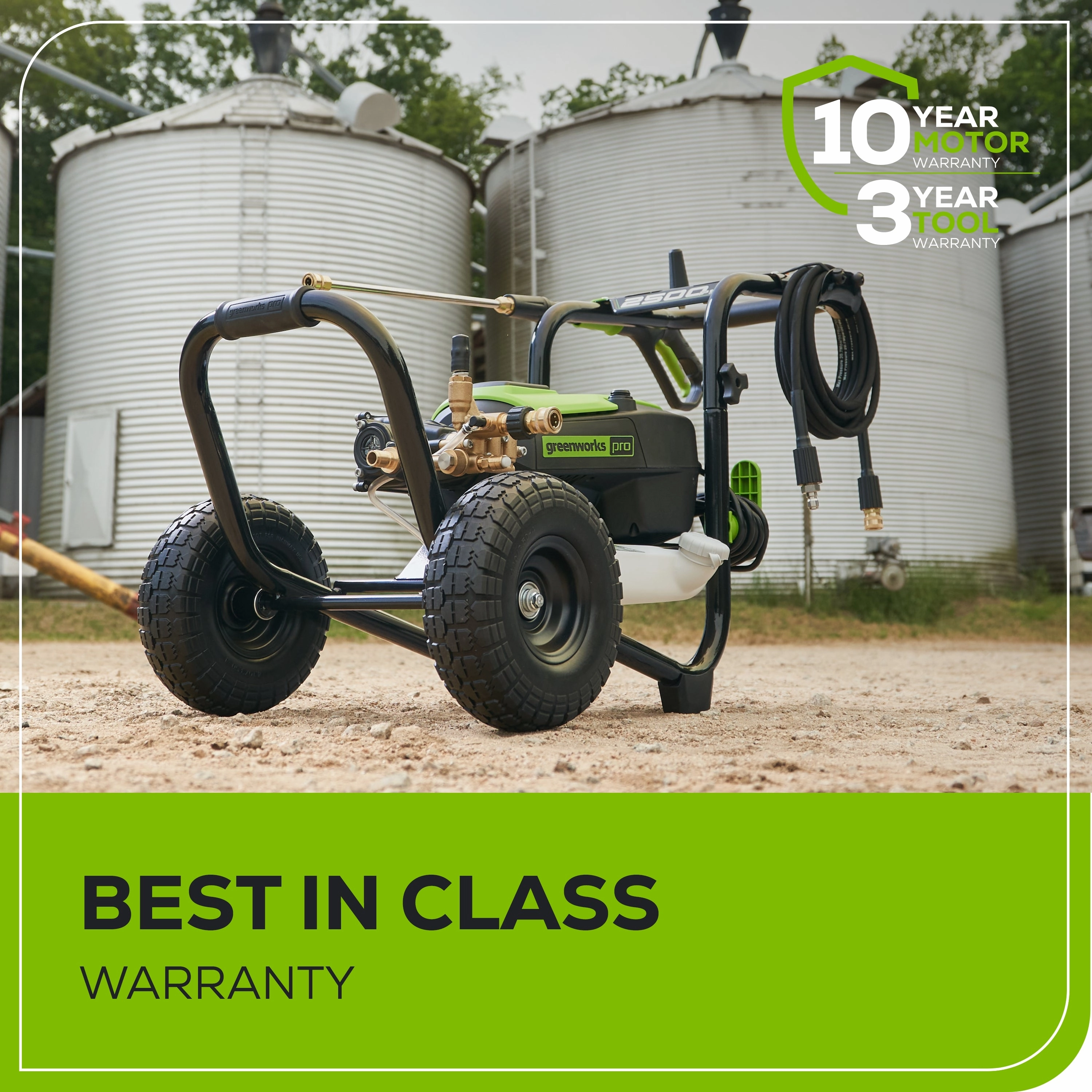 2500 PSI 2.1 GPM Cold Water Electric Pressure Washer