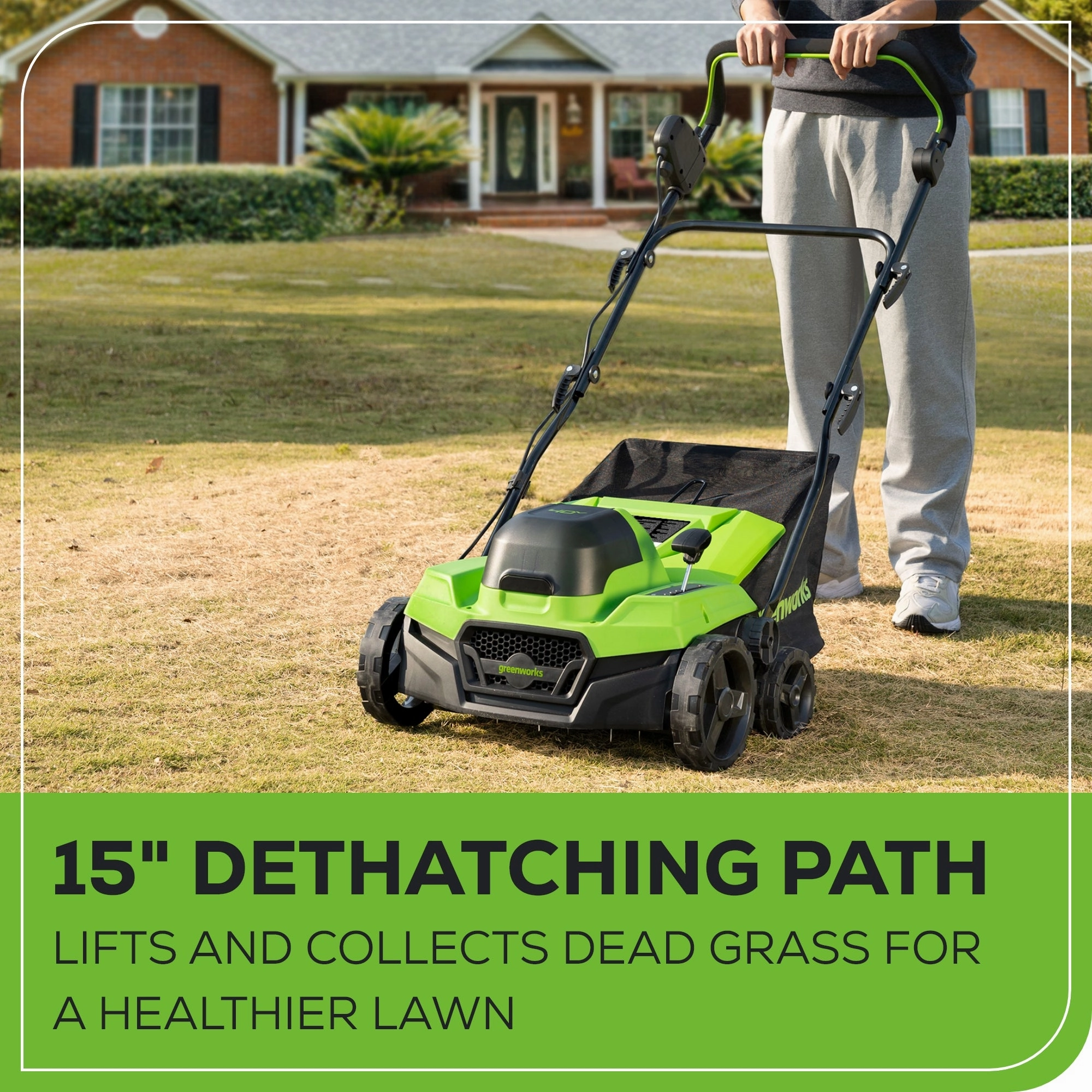 40V 15 Cordless Battery Dethatcher/Scarifier (Tool Only)