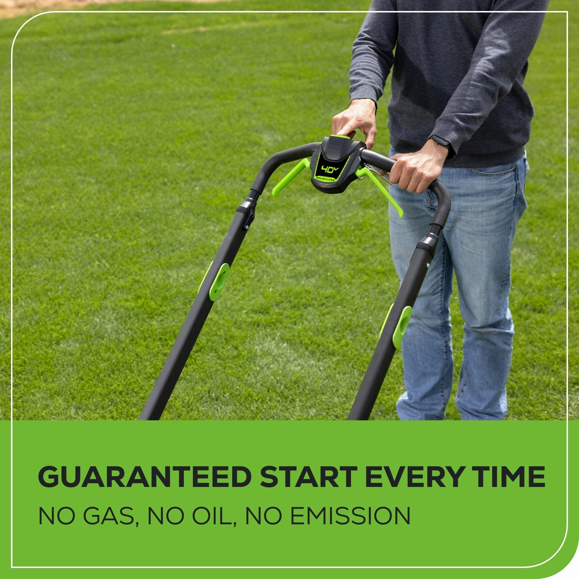 40V 21 Cordless Battery Self-Propelled Mower 3pc Combo Kit w/ 5.0Ah Battery & Charger