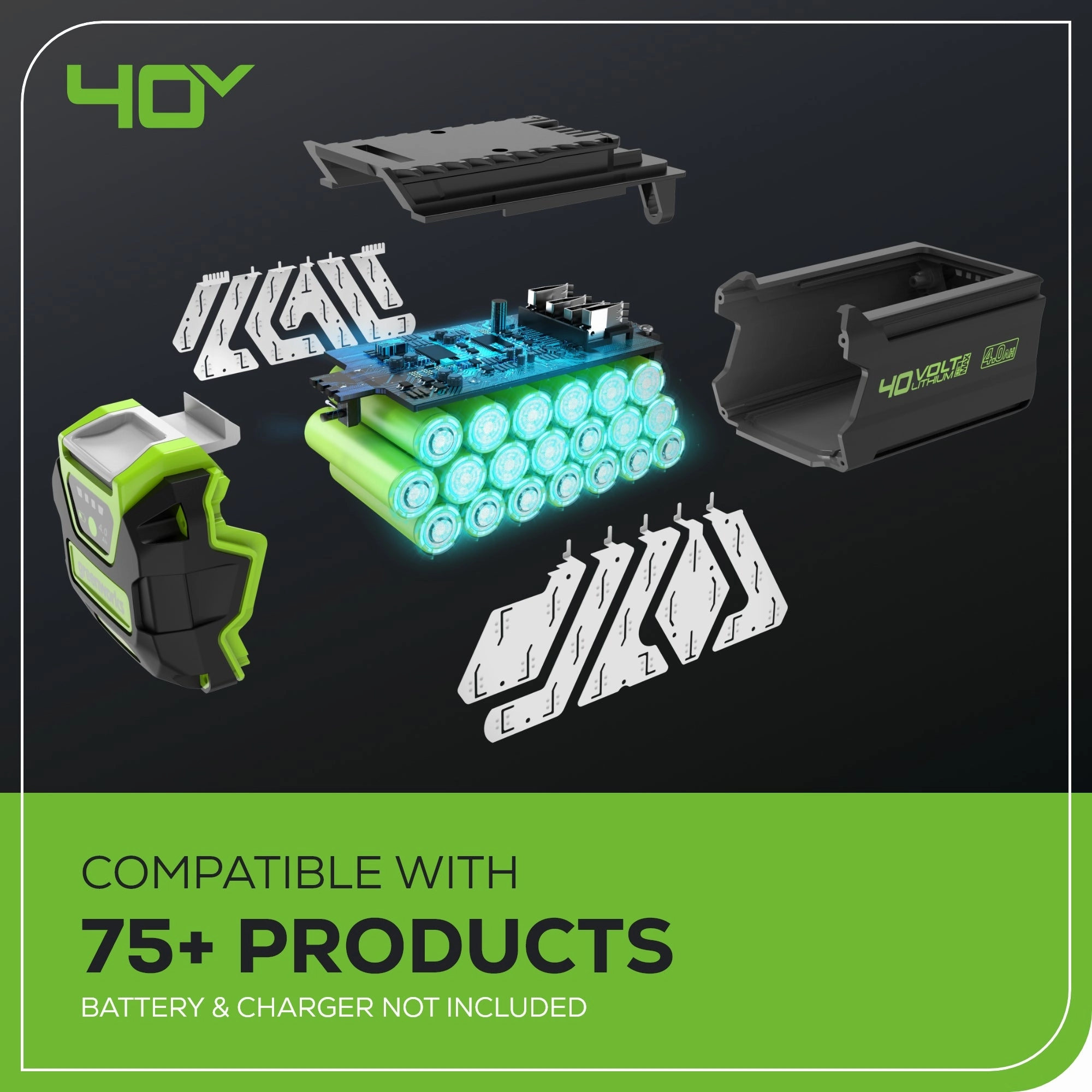 40V 24 Cordless Battery Hedge Trimmer (Tool Only)