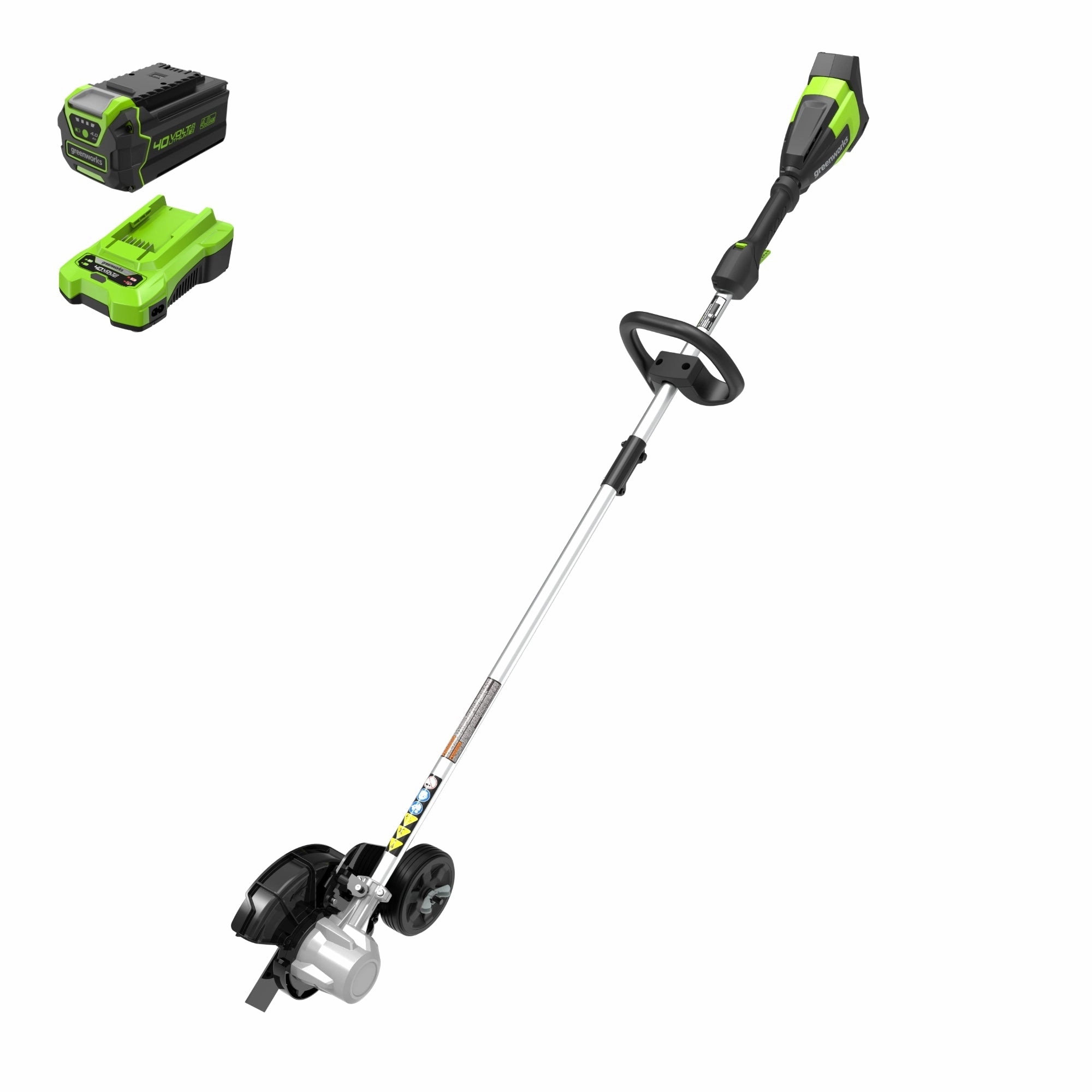 40V 8 Cordless Battery Edger & 12 String Trimmer Combo Kit w 4.0 Ah Battery & Charger
