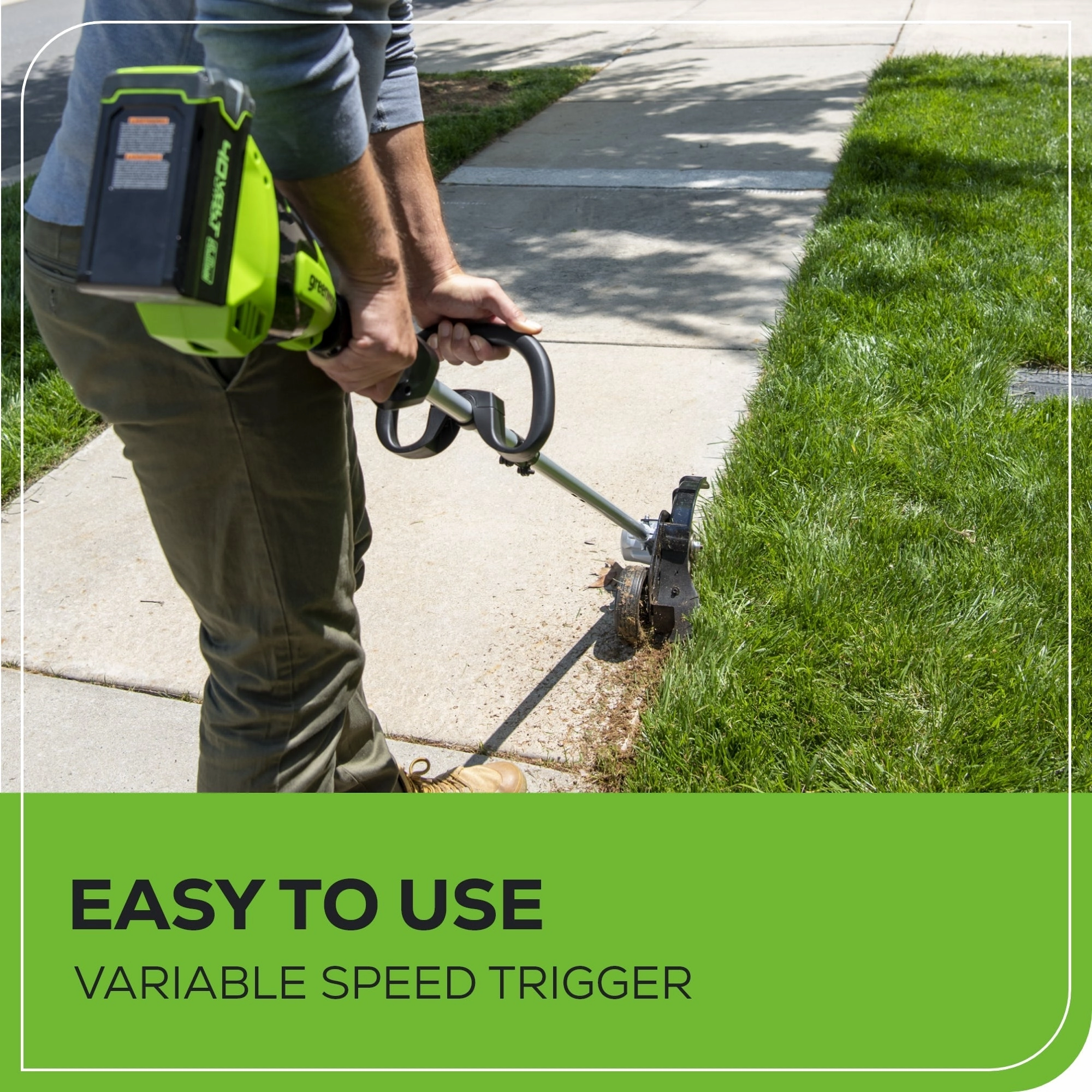 40V 8 Cordless Battery Edger & 12 String Trimmer Combo Kit w 4.0 Ah Battery & Charger