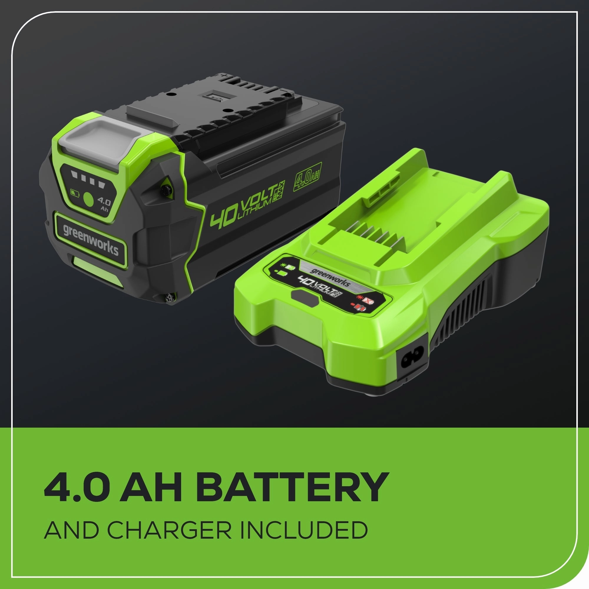 40V 8 Cordless Battery Edger & 12 String Trimmer Combo Kit w 4.0 Ah Battery & Charger