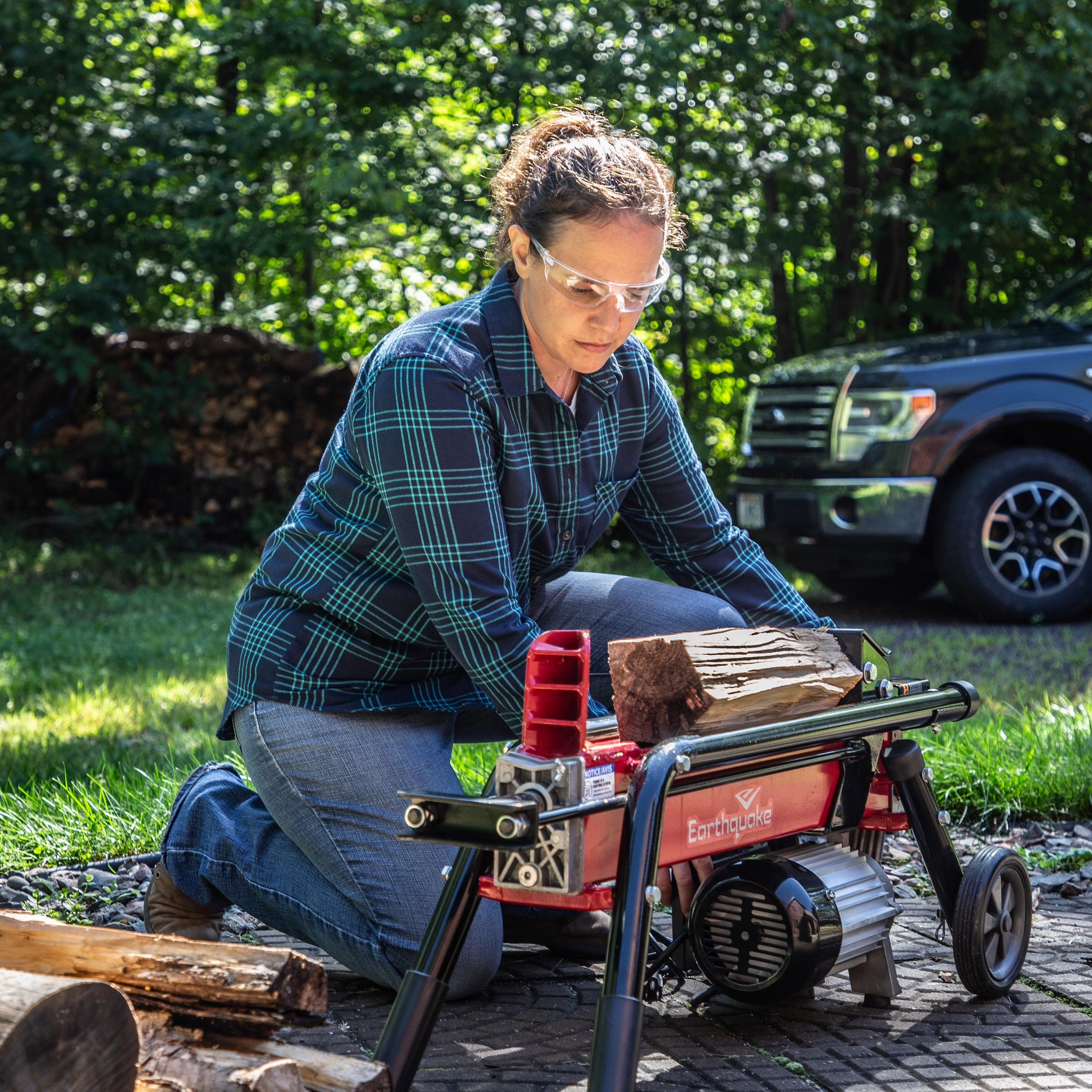 5-Ton Electric Log Splitter
