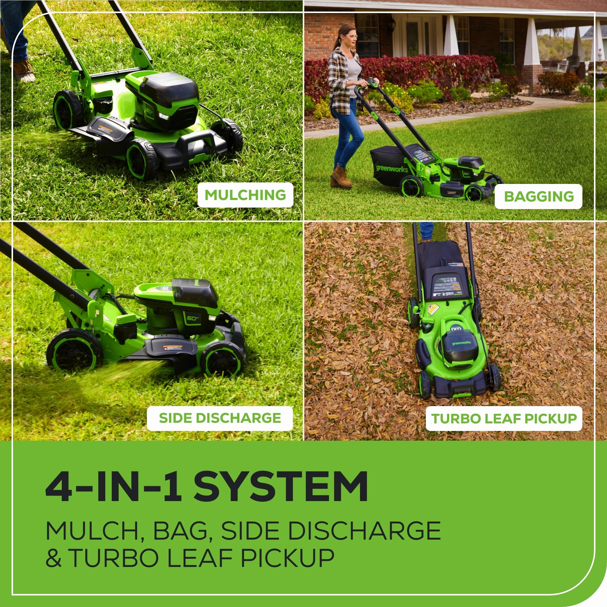 60V 22 Brushless Cordless Self-Propelled Lawn Mower w/ (2) 5.0Ah Battery & 6A Dual Port Charger
