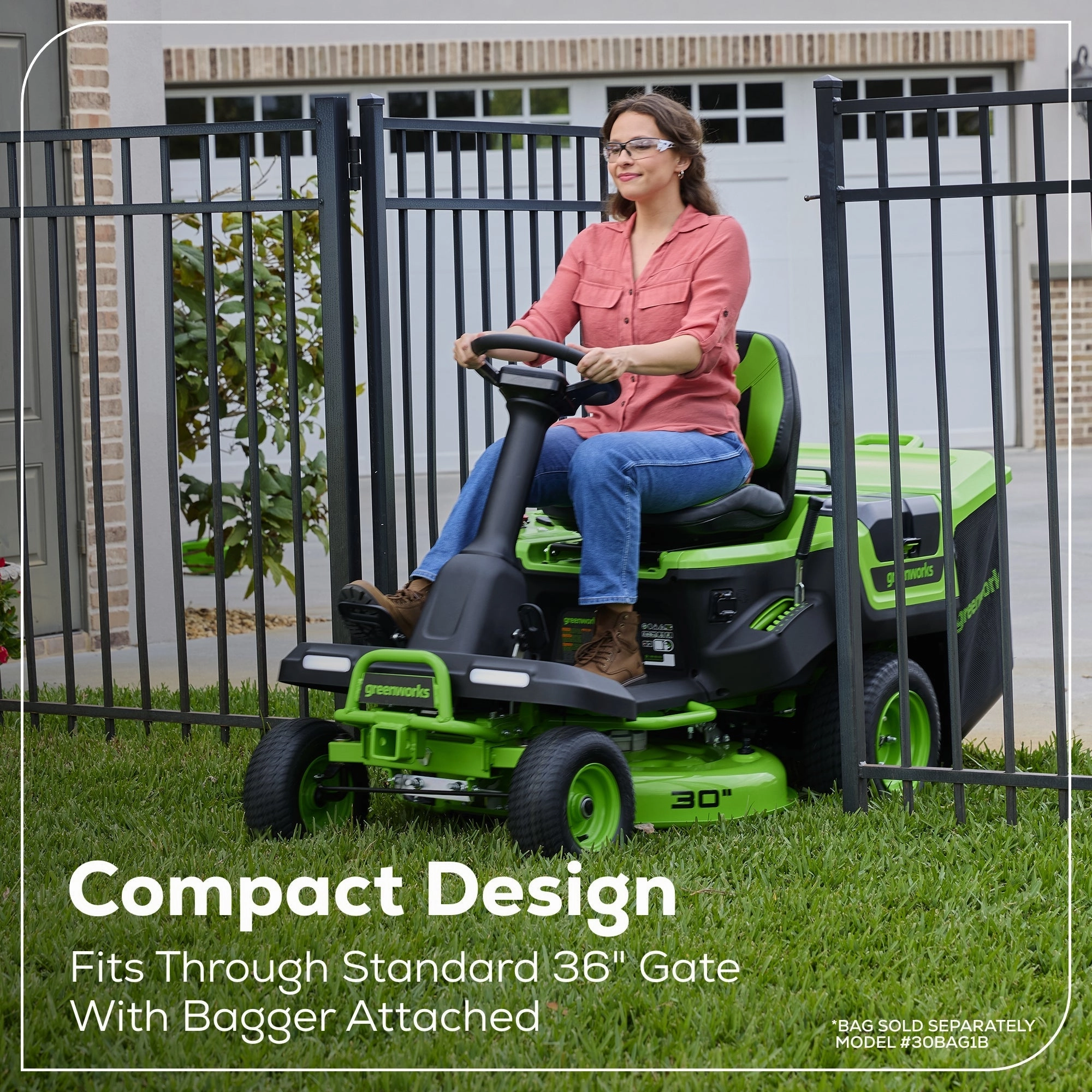 60V 30 CrossoverT Riding Lawn Tractor 3PC Combo Kit w/ Two 8.0Ah Batteries. Two 4.0Ah Batteries. One 2.5Ah Battery and Two Chargers
