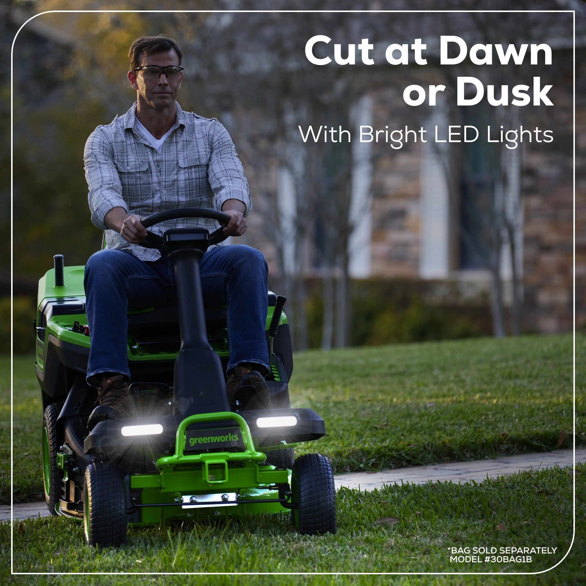 60V 30 CrossoverT Riding Lawn Tractor 3PC Combo Kit w/ Two 8.0Ah Batteries. Two 4.0Ah Batteries. One 2.5Ah Battery and Two Chargers