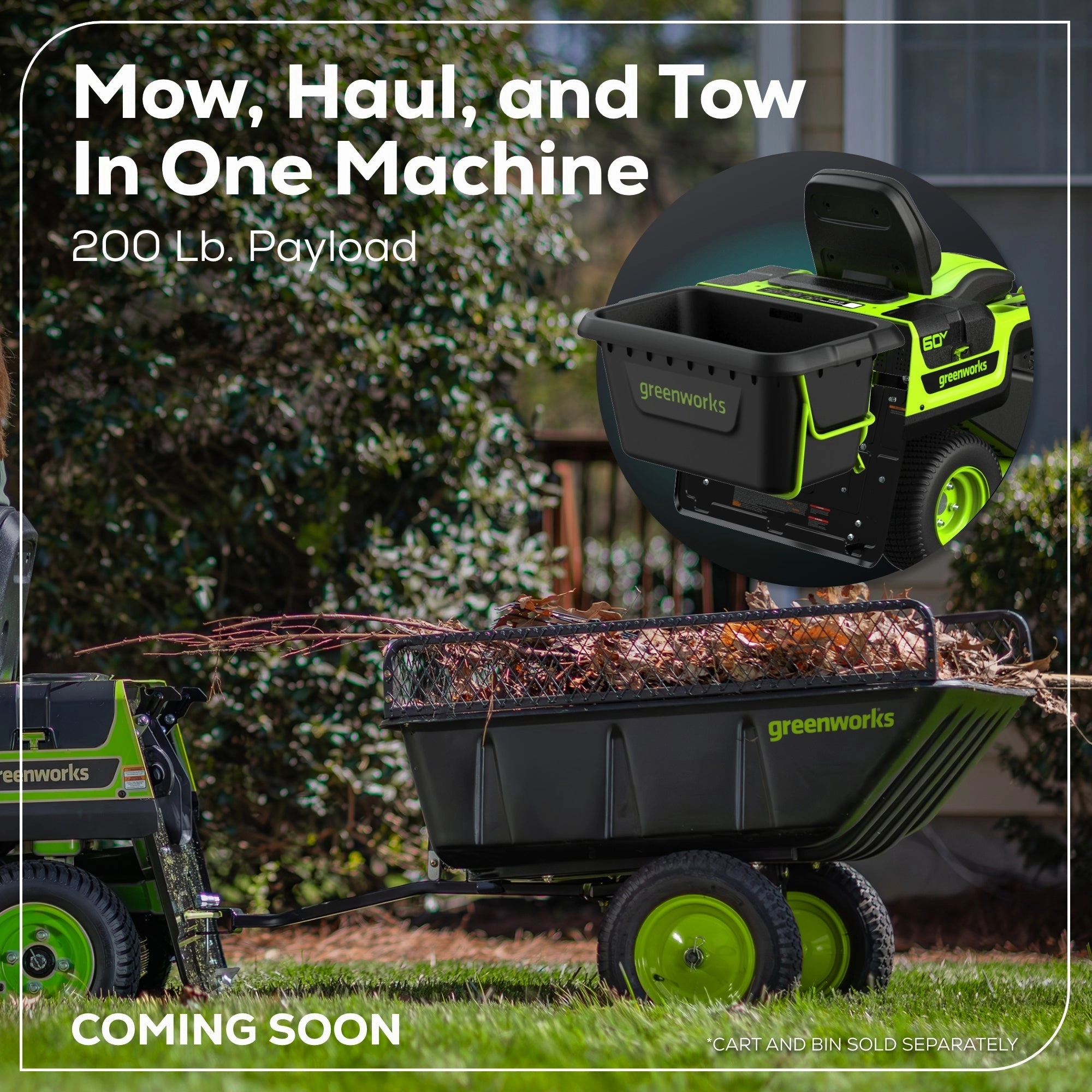 60V 30 CrossoverT Riding Lawn Tractor 3PC Combo Kit w/ Two 8.0Ah Batteries. Two 4.0Ah Batteries. One 2.5Ah Battery and Two Chargers