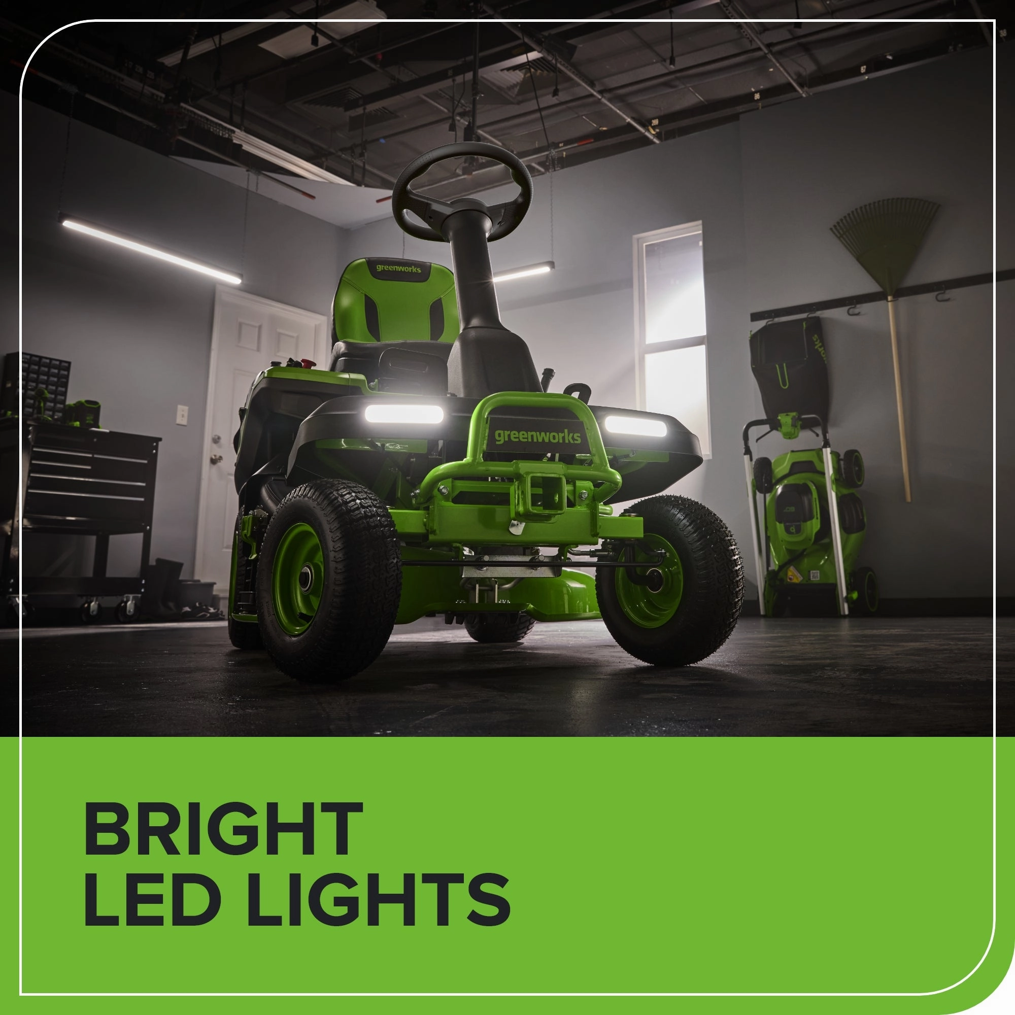 60V 30 CrossoverT Riding Lawn Tractor. Bagger Included w/ (4) 8.0Ah (1) 20.0Ah Batteries & 600-Watt Charger