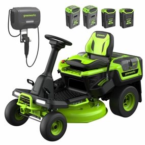 60V 30 CrossoverT Riding Lawn Tractor with (2) 8.0 Ah. (2) 4.0 Ah Batteries & 600-Watt Charger