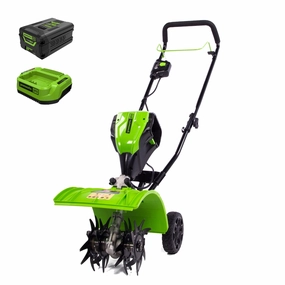 60V 8 Cordless Battery Cultivator / Tiller w/ 4.0Ah Battery & Charger