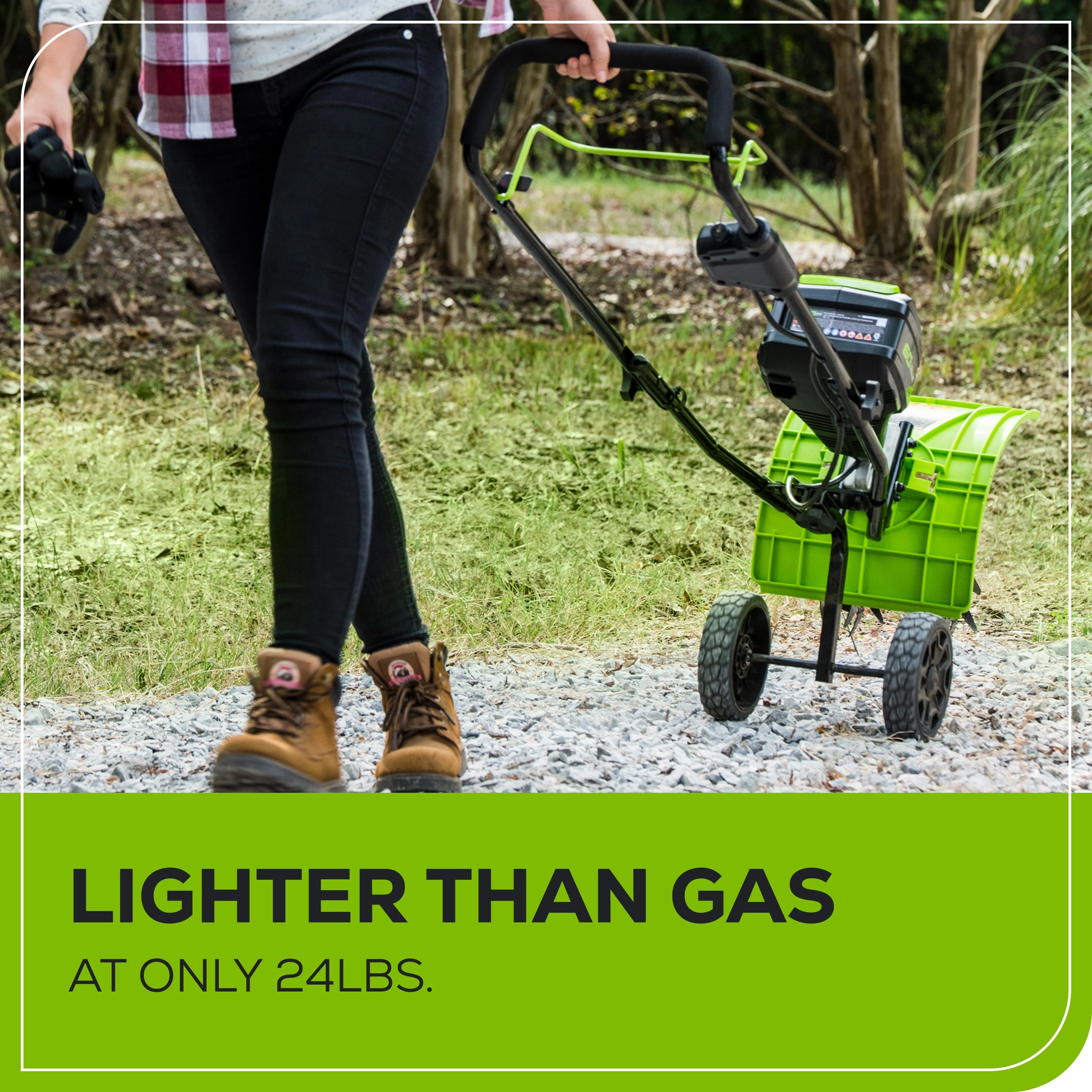 60V 8 Cordless Battery Cultivator / Tiller w/ 4.0Ah Battery & Charger