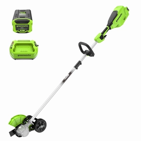 60V 8 Cordless Battery Edger w/ 2.5 Ah Battery and 3A Charger