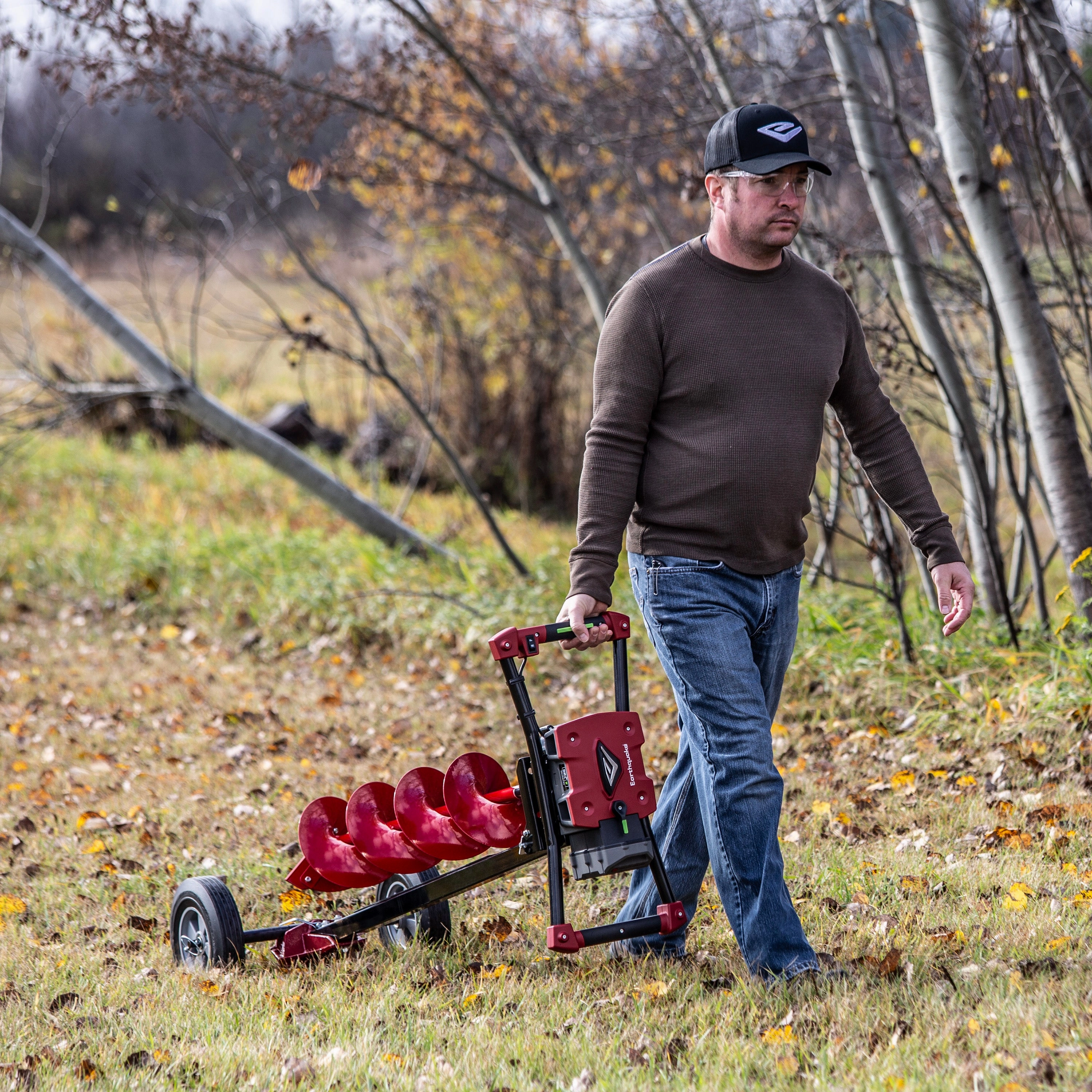 60V Auger With 8 Auger Bit & Outrigger Combo