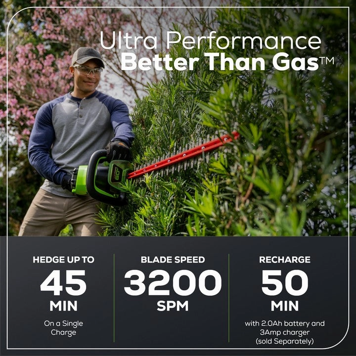 60V Cordless Battery 3PC Handheld Combo Kit w/ String Trimmer. Blower & Hedge Trimmer. (1) 2.5 Ah Battery and Charger