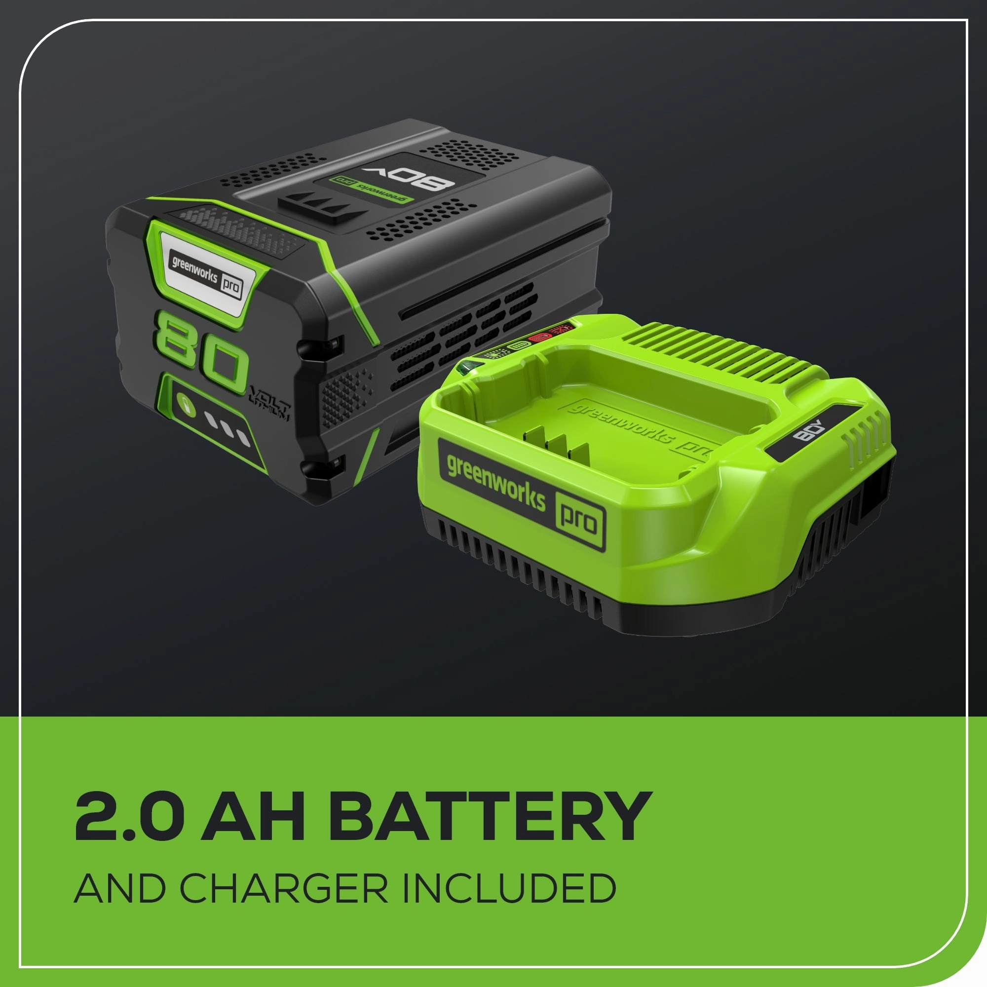 80V 13 String Trimmer w/ 2.0Ah Battery & Charger (Renewed)