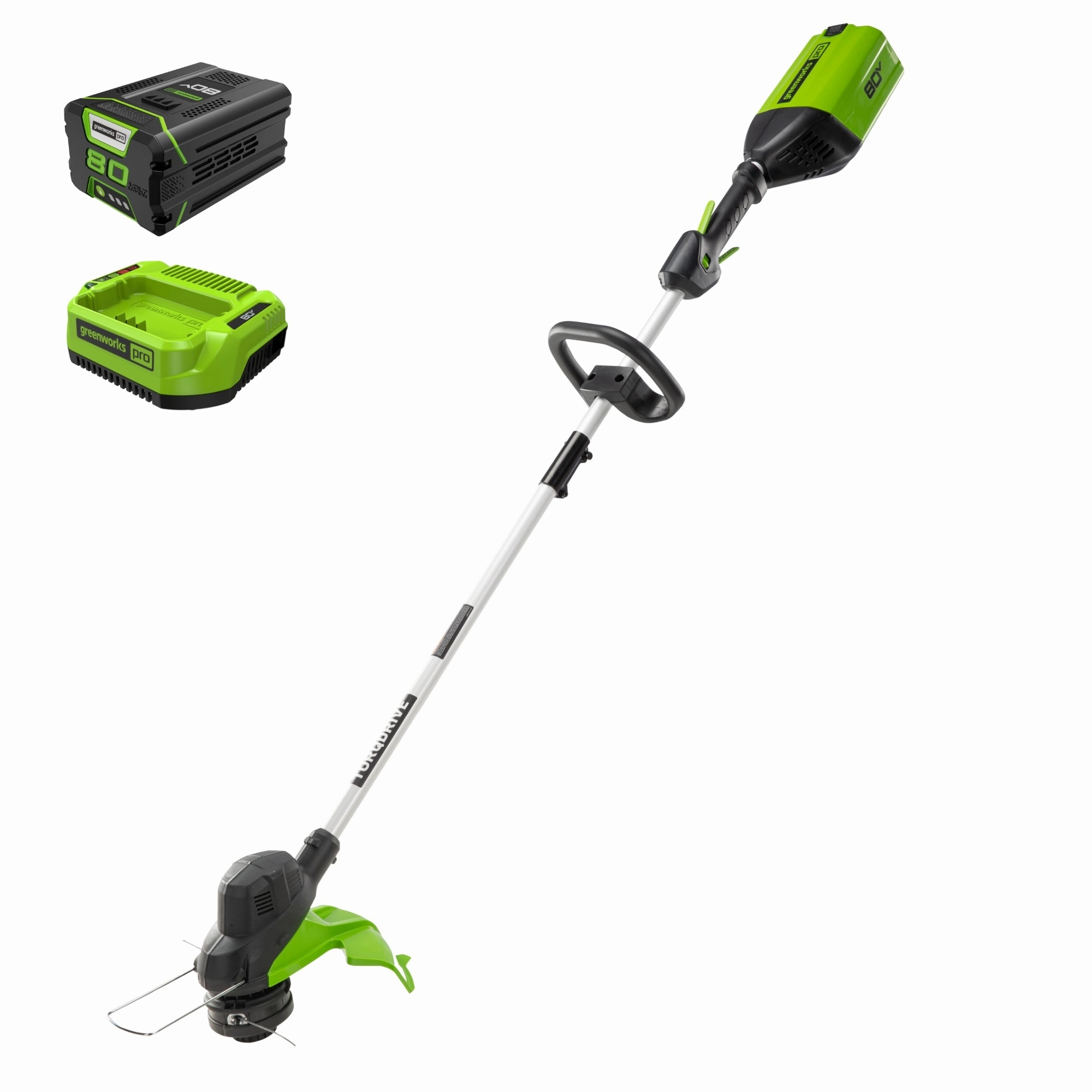 80V 13 String Trimmer w/ 2.0Ah Battery & Charger (Renewed)