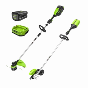 80V 16 Cordless Battery String Trimmer & 8 Edger Combo Kit w/ 2.0Ah Battery & Charger