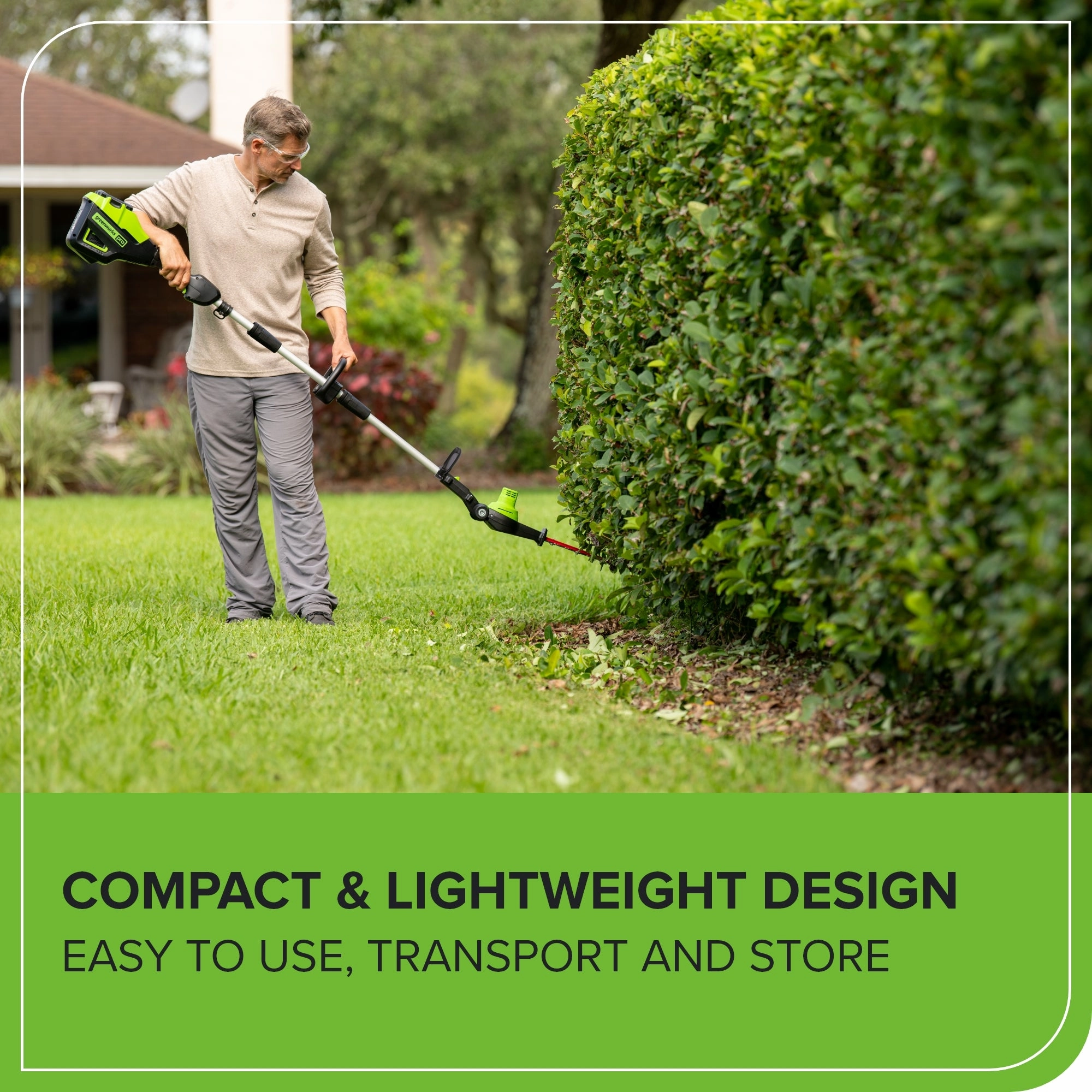 80V 20 Cordless Battery Pole Hedge Trimmer (1.2 cut. 3200 SPM). Tool-Only