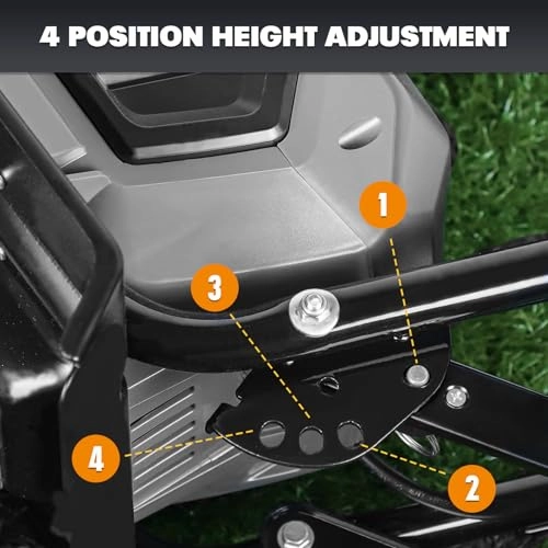         18 Inch 15 Amp Electric Tiller Cultivator. 24 Steel Tines for Gardening. Corded & High Power Garden Roto Tiller. 8.7'' Tilling Depth. 4-Adjustable Wheels. Foldable Handle. for Lawn Yard. Gray       