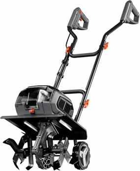         Cordless Garden Tiller Cultivator Compatible with Dewalt 20v Max Battery (Tool Bare) 14.2'' Width 8.7'' Depth 16 Steel Tines. 40V Electric Rototiller Brushless Foldable with Adjustable Wheels       