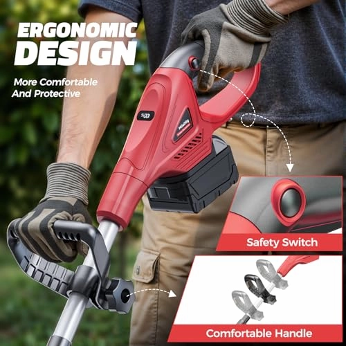         Cordless Tiller Cultivator for Milwaukee 18V Battery: MtiolHig Tiller for Gardening 360RPM Electric Garden Tiller. Brushless Rototiller 9 Width and 6.3 Depth for Lawn/Soil Cultivation (No Battery)       