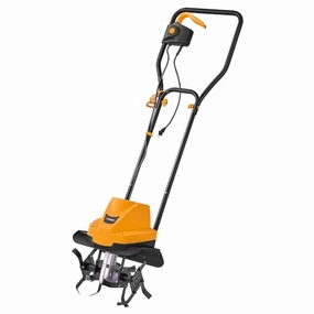         Hoteche 12-Inch Corded Electric Tiller 6.3-Amp Garden Soil Cultivator with 4 Steel Tines       