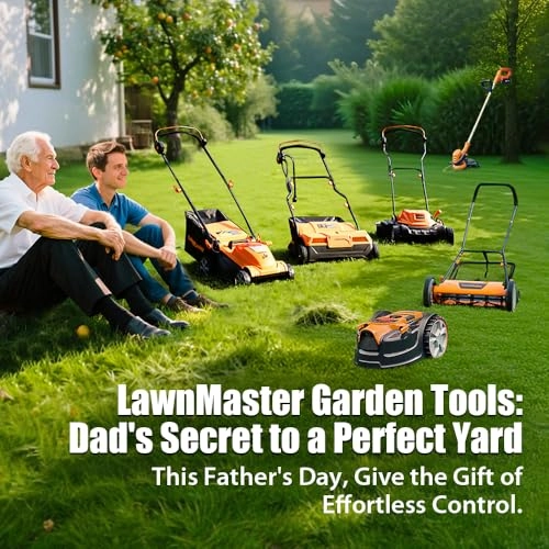         LawnMaster CLM2413A Cordless 13-Inch Lawn Mower 24V Max with 2X4.0Ah Battery and a Charger       
