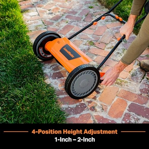         LawnMaster LMRM1602 Push Reel Lawn Mower 16-Inch 5-Blade       