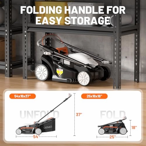         Litheli Cordless Lawn Mower 13 Inch. U20 Handy  20V Electric Lawn Mowers for Garden. Yard and Farm. 5 Heights Adjustment. Light Weight.4.0Ah Portable Battery Included       
