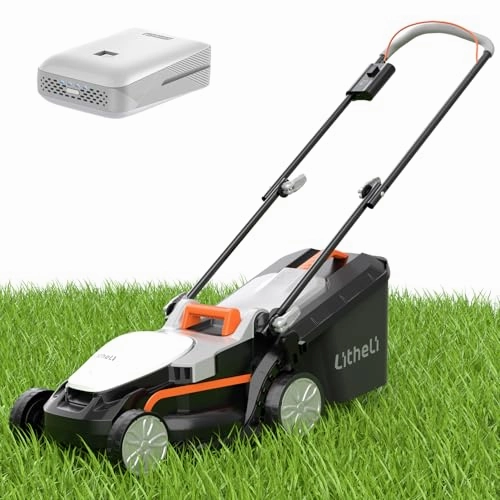         Litheli Cordless Lawn Mower 13 Inch. U20 Handy  20V Electric Lawn Mowers for Garden. Yard and Farm. 5 Heights Adjustment. Light Weight.4.0Ah Portable Battery Included       