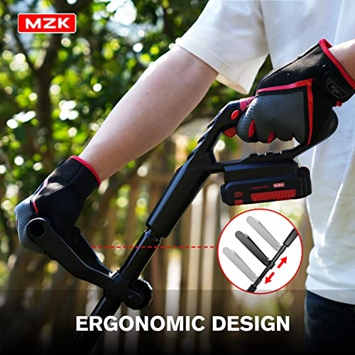         MZK 20V Cordless Tiller Cultivator with 24 Steel Tines.7.8-inch Wide Battery Powered Garden Cultivator. Mini Tiller for Gardening(2 * 2AH Battery and Charger Included)       