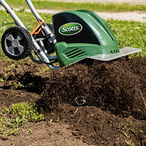         Scotts Outdoor Power Tools TC70135SS Garden Tiller. 16-Inch. 13.5-Amp. Green       