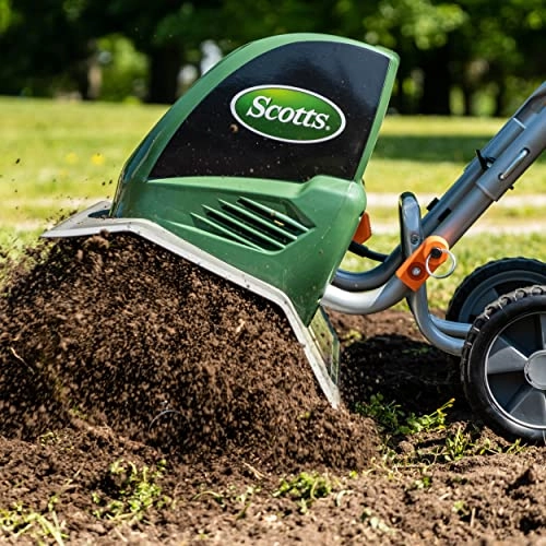         Scotts Outdoor Power Tools TC70135SS Garden Tiller. 16-Inch. 13.5-Amp. Green       