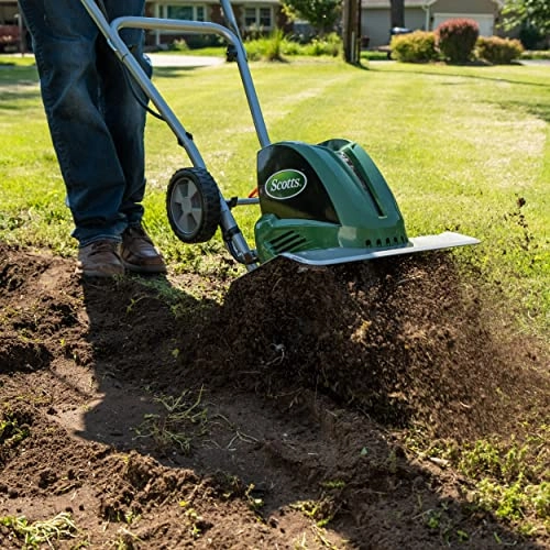         Scotts Outdoor Power Tools TC70135SS Garden Tiller. 16-Inch. 13.5-Amp. Green       