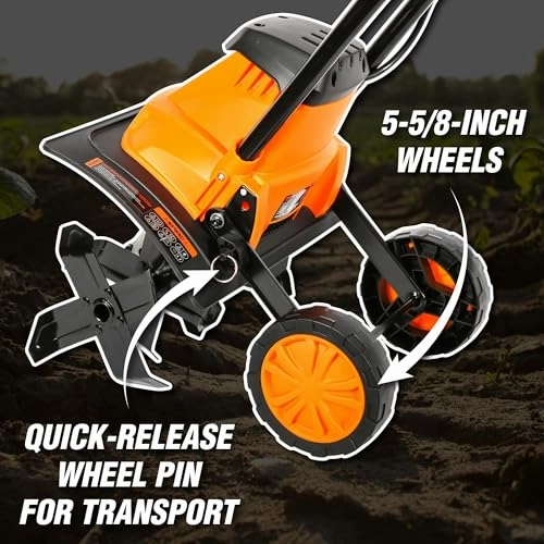         WEN Electric Tiller and Cultivator with 14-Inch Tilling Width and 10-Amp Motor (TC1014)       