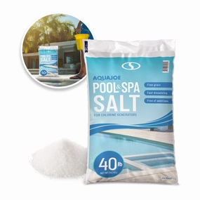 Aqua Joe AJ-PS40 Pool   Spa Salt | For Chlorine Generators | Fast Dissolving | 40-Lb. Bag